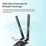 TP-Link Archer TX20E (ARCHER TX20E) Adaptador PCIe Wi-Fi 6 AX1800 Bluetooth 5.2, Doble Banda 2.4/5GHz, 1201+574 Mbps, 2 Antenas, WPA3, Solo Windows 10/11